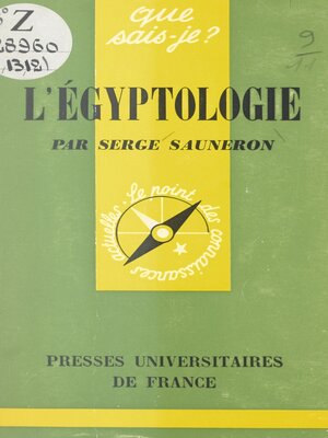 cover image of L'égyptologie
